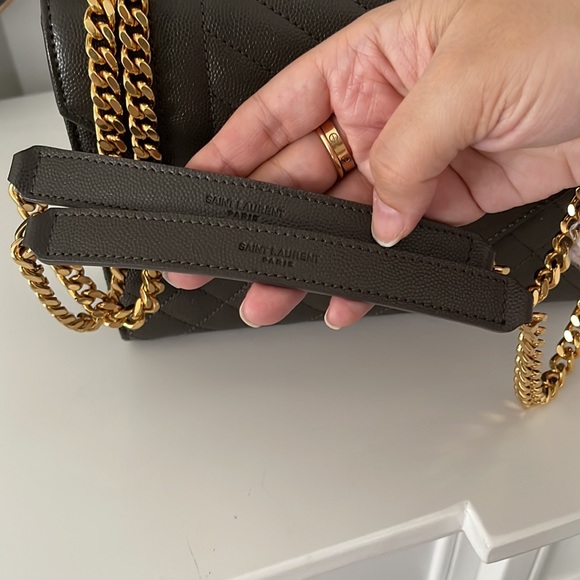 SOLD Saint Laurent YSL Triquilt Envelope Bag Medium - Picture 8 of 12